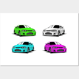 4 x R33 skyline JDM Posters and Art